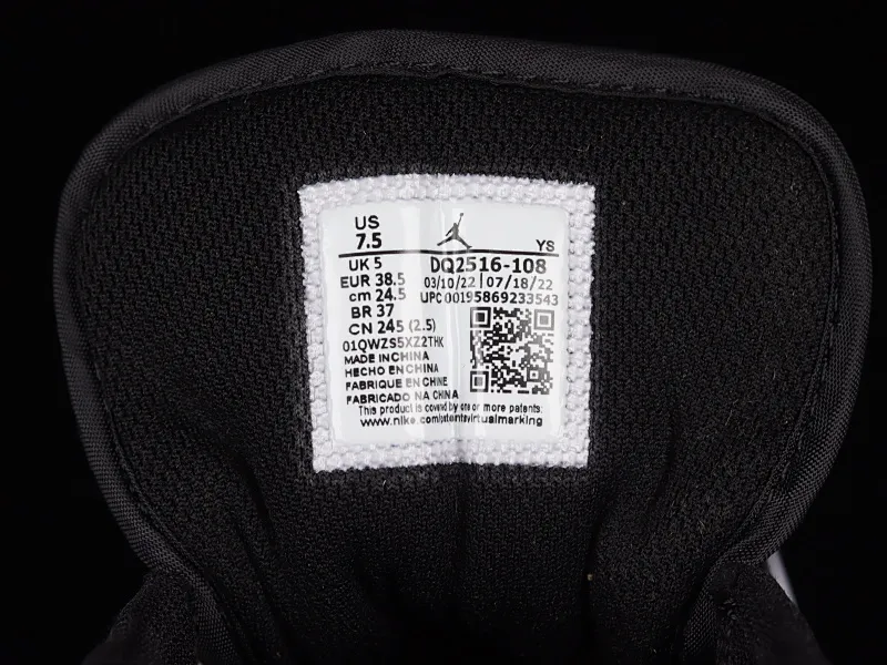 All categories Air Jordan Jordan series basketball shoes Air Jordan 1 Low Z version Air Jordan 1 Low AJ1 Joe 1 black and white laser cultural and leisure sports sneakers DQ2516-108